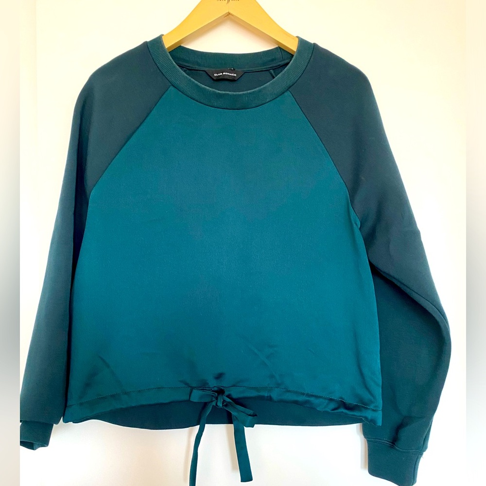 Club Monaco silk and jersey sweater